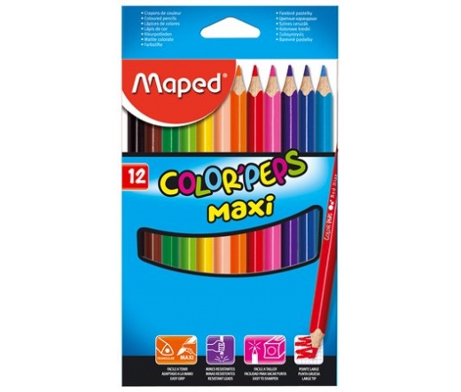 Maped Color Peps Maxi 12 színű ceruzakészlet