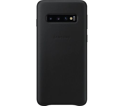 Samsung Galaxy S10 bőrtok fekete