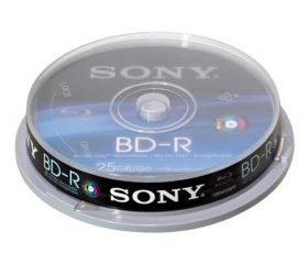 BLURAY SONY 10 PACK 25GB RECORDABLE SINGLE SPINDLE