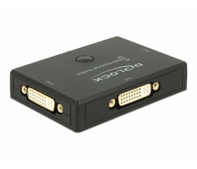 Delock DVI Switch 2 - 1  kétirányú 4K 30 Hz
