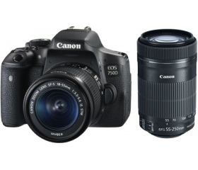Canon EOS 750D + 18-55mm + 55-250mm IS STM kit
