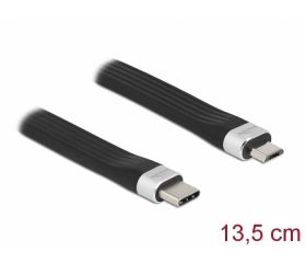 Delock USB 2.0 Type-C - micro-B FPC PD 3A lapos 