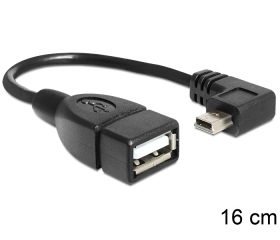 Delock USB mini apa > USB 2.0-A anya OTG kábel, 16
