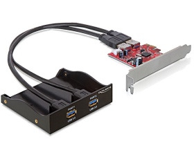 Delock USB 3.0 előlapi panel PCI Express kártyával