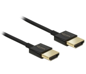 Delock HDMI HS+Ethernet 3D 4K@60Hz prémium 0,25m