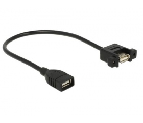 Delock USB 2.0 A anya panelrögzítéshez 25cm