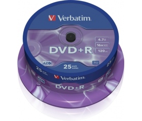 Verbatim DVD+R 4,7GB 16x henger 25db