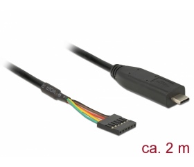 Delock USB Type-C 2.0 male > TTL 5V 6pin konverter