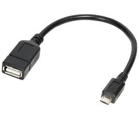LogiLink MicroUSB - USB A 20cm OTG