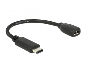 DELOCK Adapter USB Type-C 2.0 dugó > USB 2.0 Micro