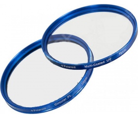Polaroid UV + CPL szűrőszett 52 mm, kék foglalatta