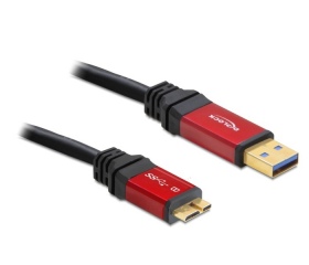 Delock USB 3.0-A > mikro-B apa / apa, 2 m prémium 