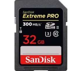 Sandisk 32GB Extreme Pro 300MB/S, UHS-II