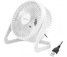 LogiLink USB asztali ventilátor 15,24cm 40dB fehér
