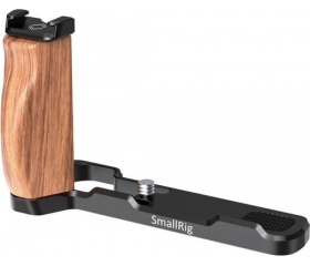 SmallRig L-Shaped Wooden Grip with Cold Shoe ...