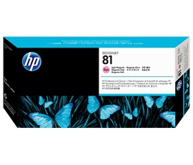HP 81 nyomtatófej és ~tisztító világosbíbor