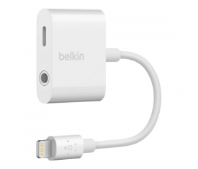 Belkin RockStar 3,5mm Audio- ás töltőadapter fehér