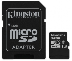 Kingston microSDHC CL10 UHS-I 45/10 32GB + adapter