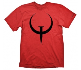Quake "Logo" piros póló L