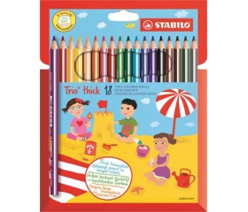 Stabilo Színes ceruza készlet, vastag, 18 szín