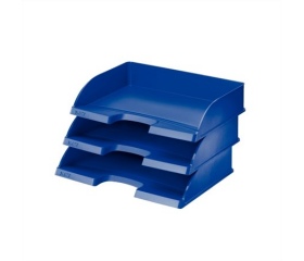 Leitz Irattálca, műanyag, oldalt nyitott, Plus kék