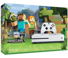 Microsoft Xbox One S 500GB + Minecraft Játék