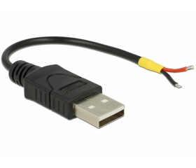 Delock USB 2.0 A - 2 nyitott vezeték 10 cm