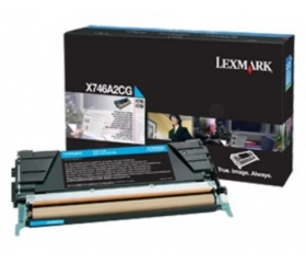 Lexmark X746A3CG Cián toner