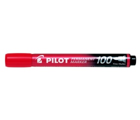 Pilot Alkoholos marker, 1 mm, kúpos, piros