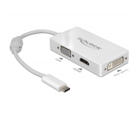 Delock USB Type-C-dugós csatlakozó > VGA/HDMI/DVI