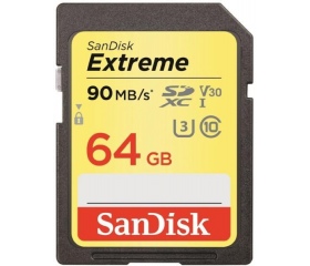 SanDisk Extreme SDXC 64GB 90MB/S, CL10, V3
