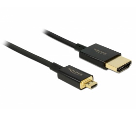 Delock HDMI HS+Ethernet > Micro-D prémium 3m