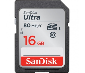 Sandisk Ultra SDHC UHS-I 80MB/s 16GB