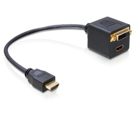 Delock Adapter HDMI apa -> HDMI + DVI25 anya
