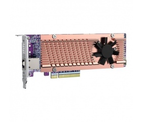 QNAP 1x10GbE + 2x M.2 PCIe Gen 4 NVMe SSD foglalat