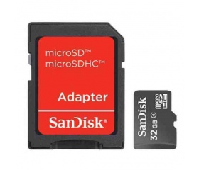 SanDisk Ultra microSDHC 32GB CL10 + Adapter