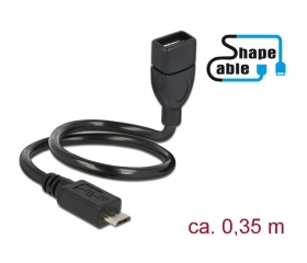 Delock micro-B apa > Type-A anya OTG USB kábel - 0