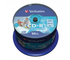 Verbatim CD-R 700MB 52X AZO PRINTABLE ID BRAN 50db