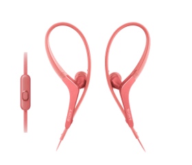 Sony MDR-AS410APP mikrofonos fülhallgató rózsaszín