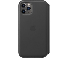 Apple iPhone 11 Pro kinyitható bőrtok fekete