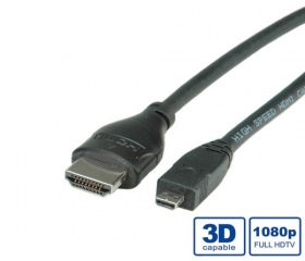 Roline HDMI-Micro HDMI + Ethernet 2m