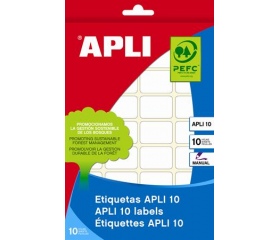 APLI etikett, 8x12 mm, kézzel írható, 1200 db