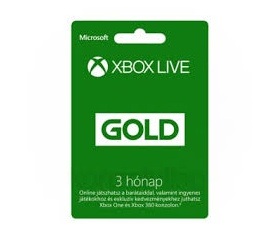 Xbox Live Gold 3 Hónap (slim csomagolás)