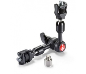Manfrotto arm w/anti-rotation attchmnts & 3/8" adp
