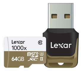 Lexar MicroSDHC 64GB + R 1000x