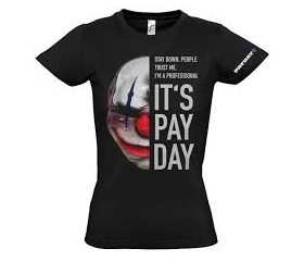 Payday 2 Girlie T-Shirt "Chains Mask", L