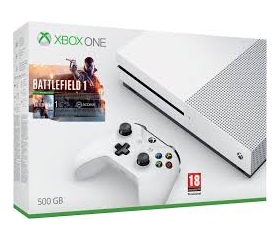 Xbox One S 500GB + Battlefield 1 Fehér