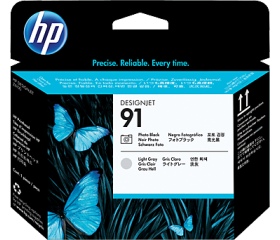 HP 91 fotófekete és világosszürke nyomtatófej