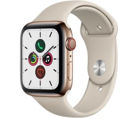 Apple Watch S5 44mm LTE acél arany/k.szürke sp.sz.