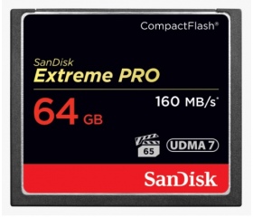 Sandisk Extreme PRO CF 160 MB/s 64GB